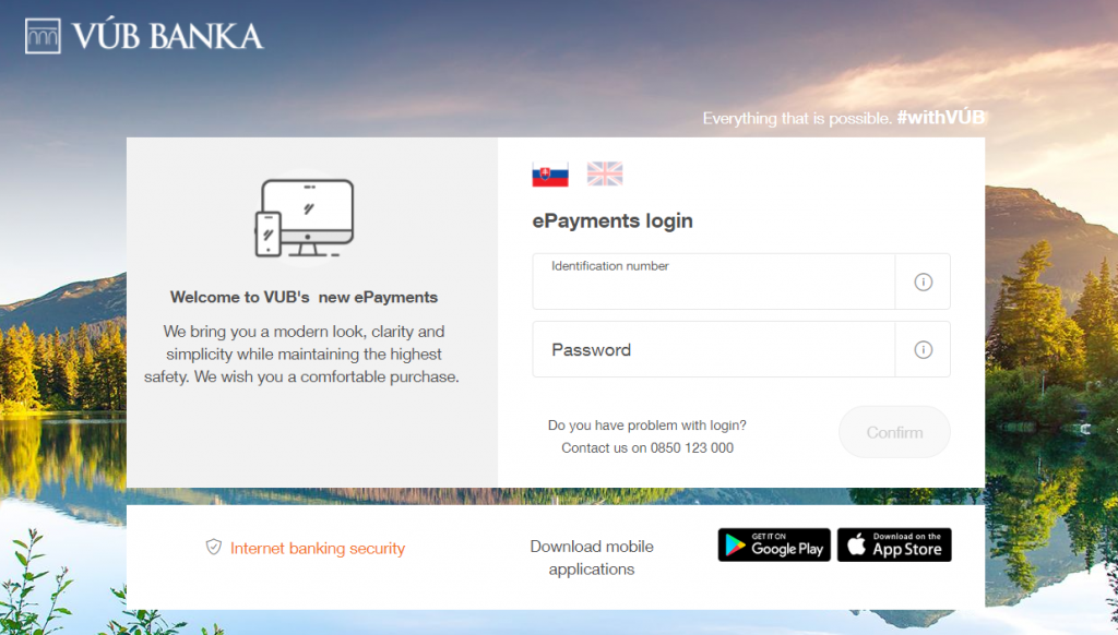 VÚB ePlatby plugin - rozhranie banky