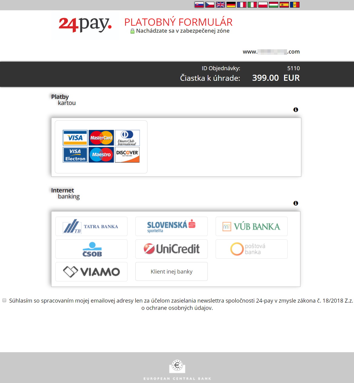 24pay plugin - rozhranie banky