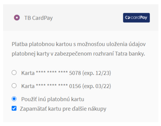 ComfortPay plugin - pokladňa