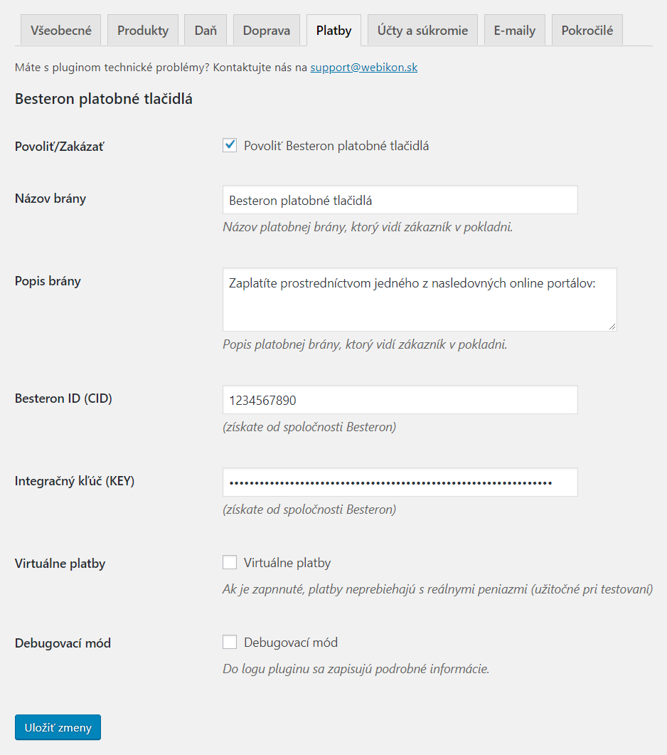 Besteron platobné tlačidlá – Obrázok 2